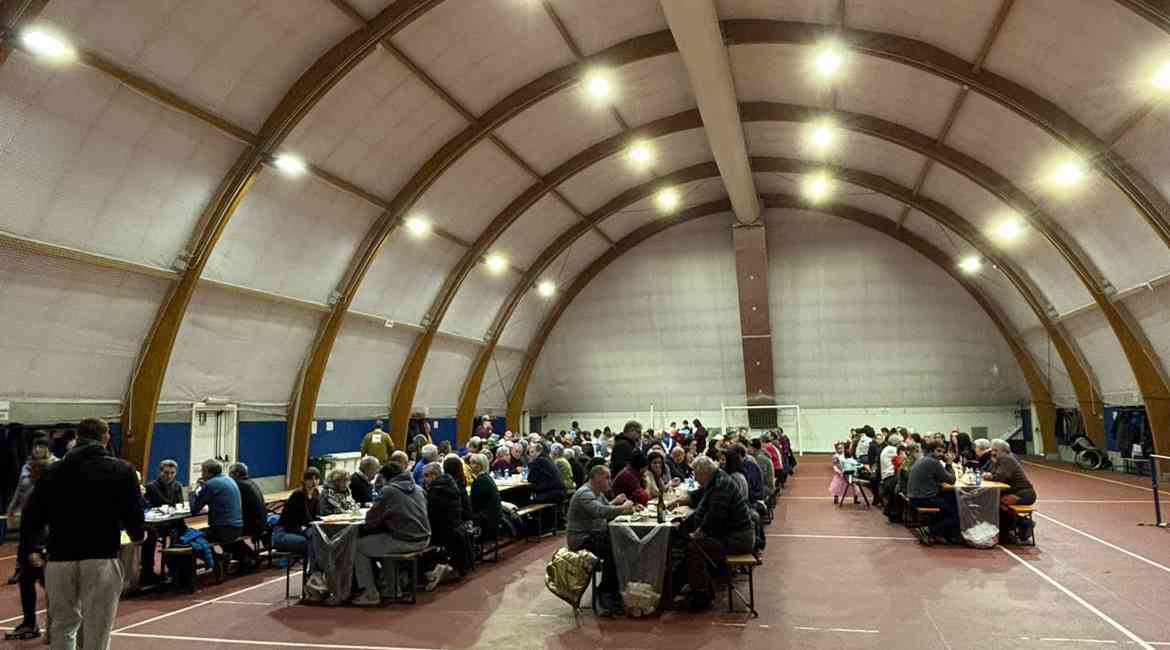 Pranzo Al Padiglione Durante Il Carnevale Di Pontey