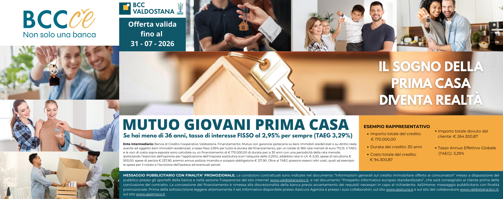 Mutuo Giovani Prima Casa BCC Valdostana 